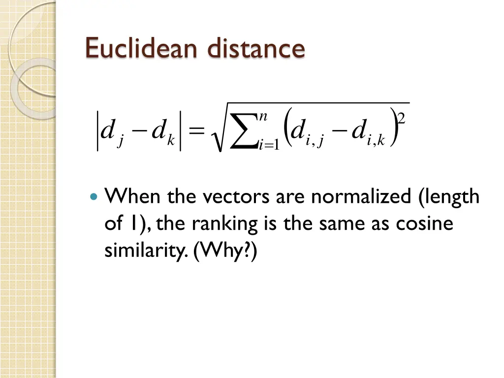 euclidean distance