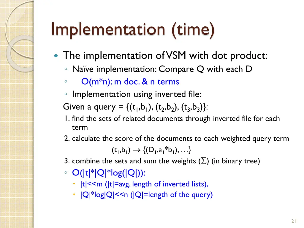 implementation time