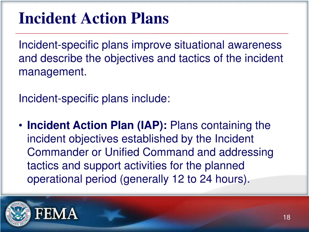 incident action plans