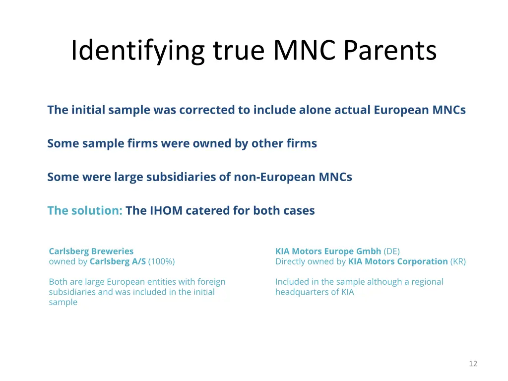 identifying true mnc parents