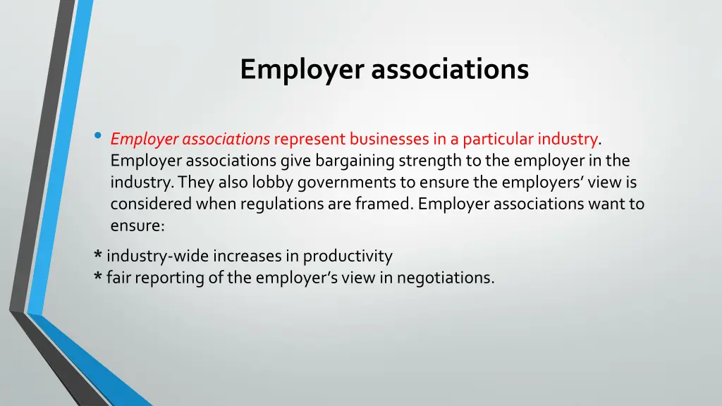 employer associations