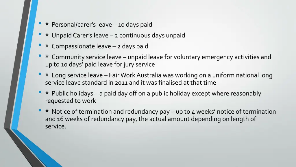 personal carer s leave 10 days paid unpaid carer