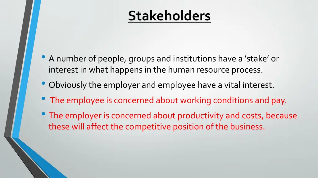 stakeholders