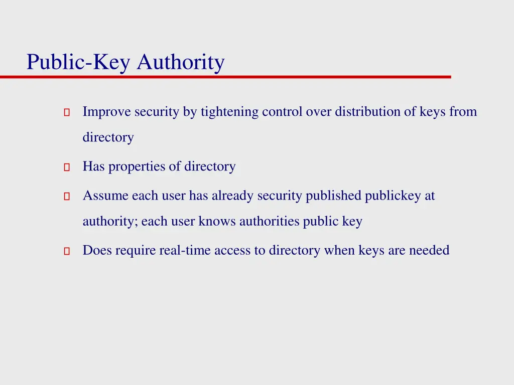 public key authority