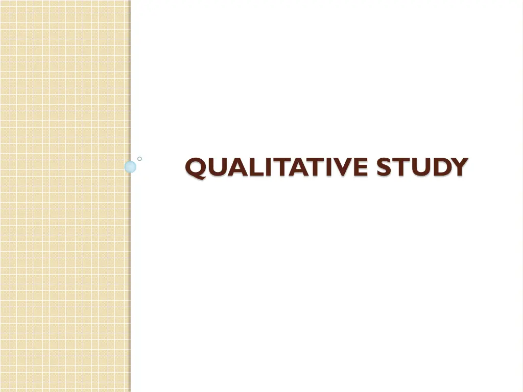 qualitative study