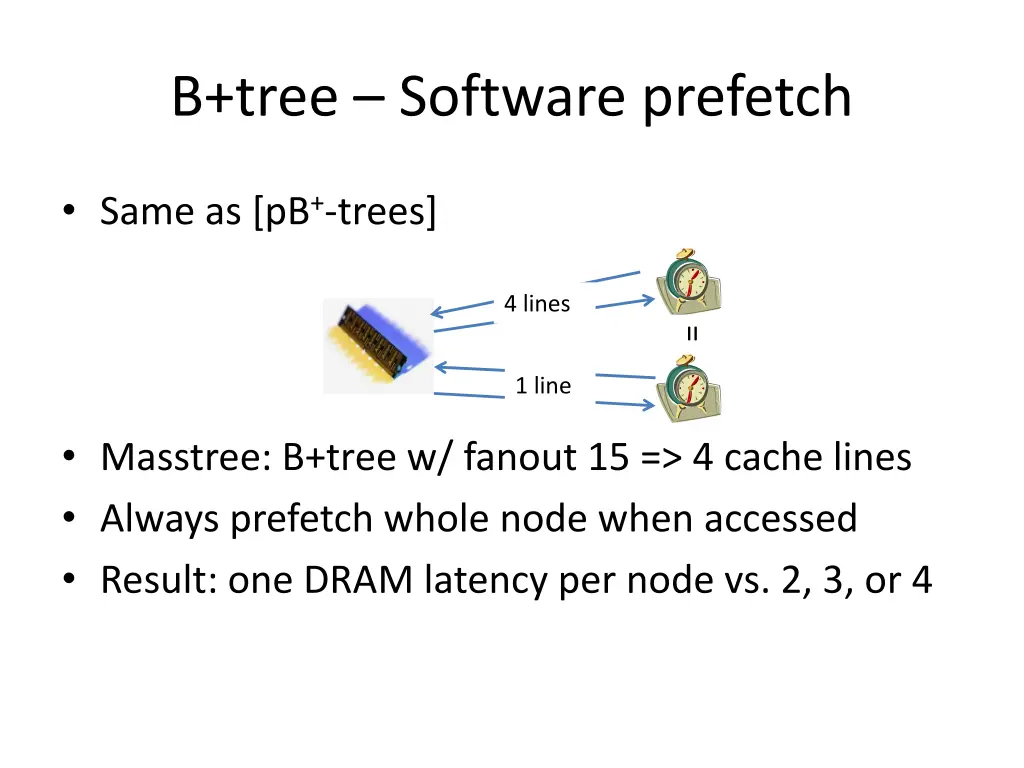 b tree software prefetch