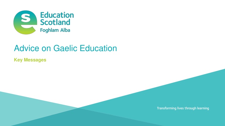 advice on gaelic education