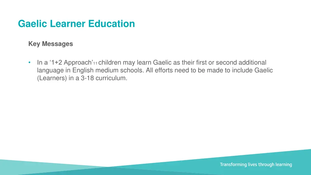 gaelic learner education