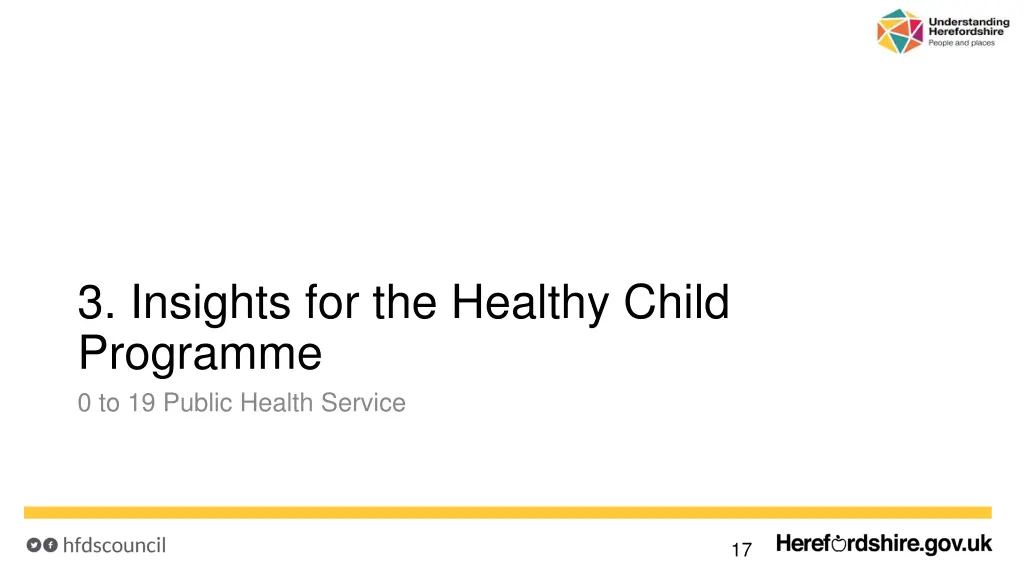 3 insights for the healthy child programme