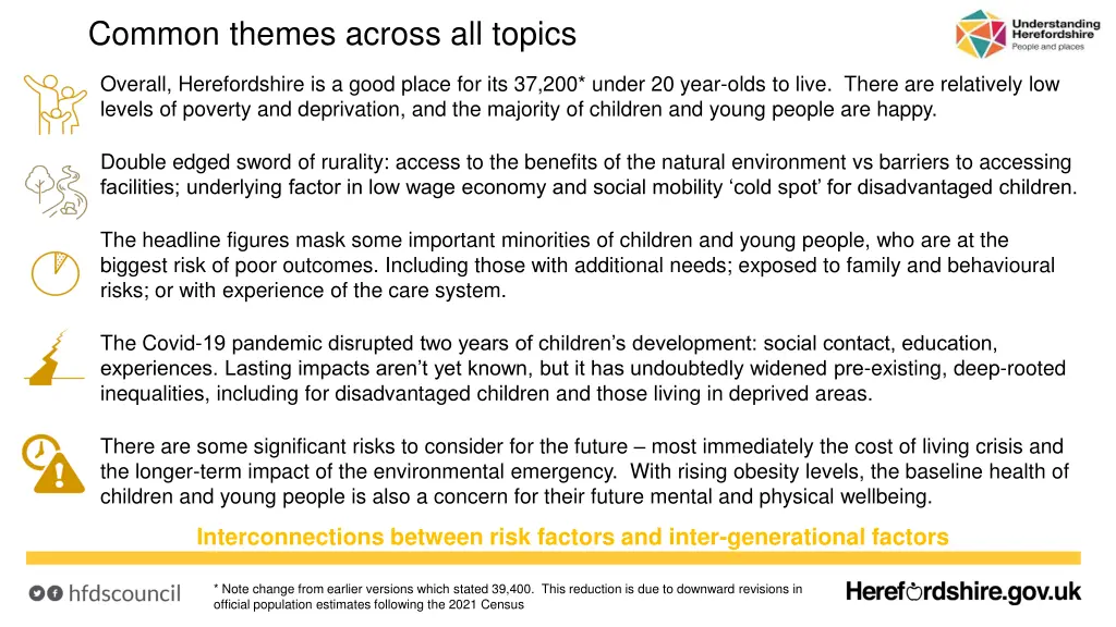 common themes across all topics