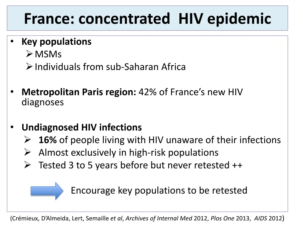 france concentrated hiv epidemic