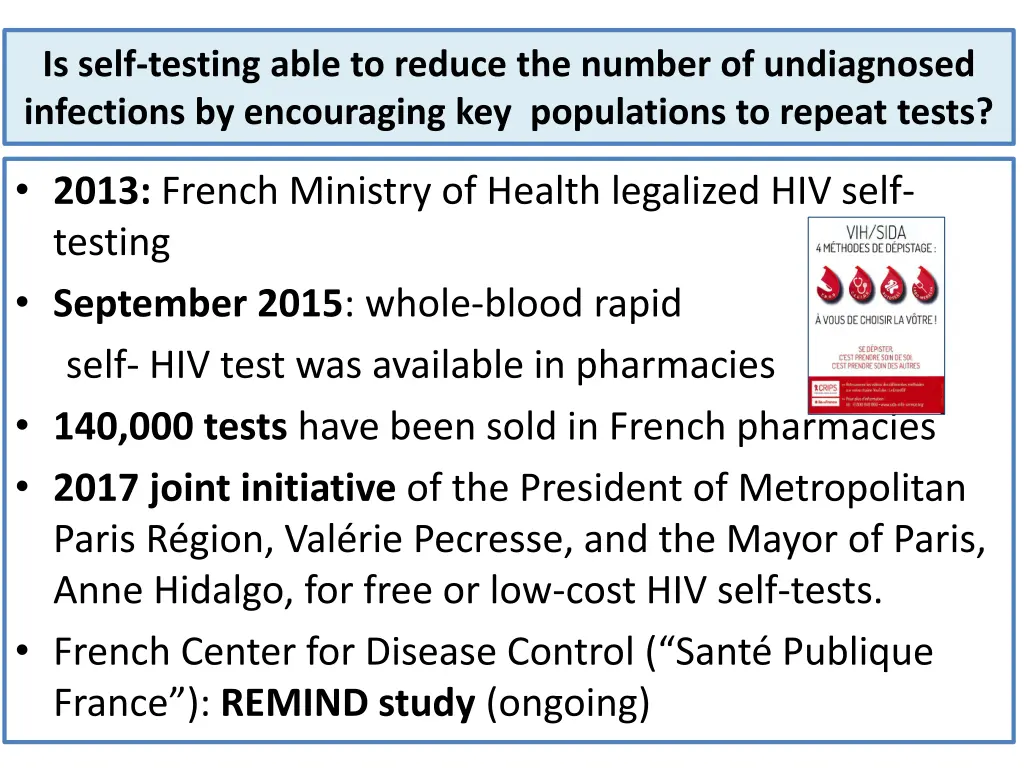 is self testing able to reduce the number