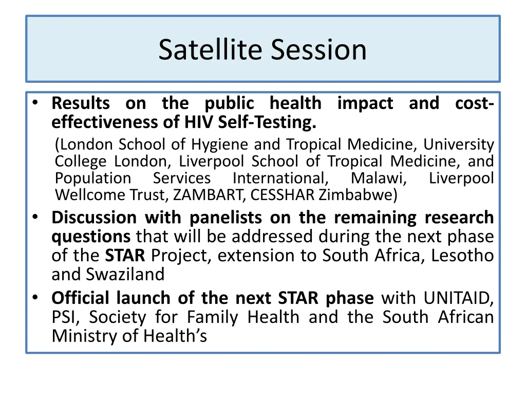 satellite session 1