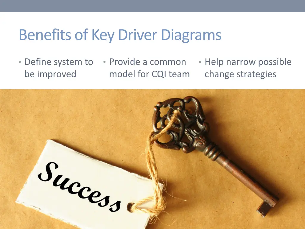 benefits of key driver diagrams