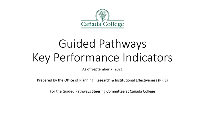 guided pathways key performance indicators