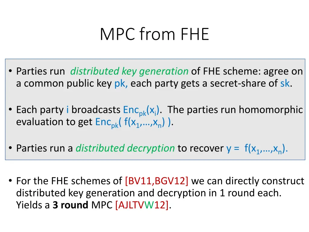 mpc from fhe