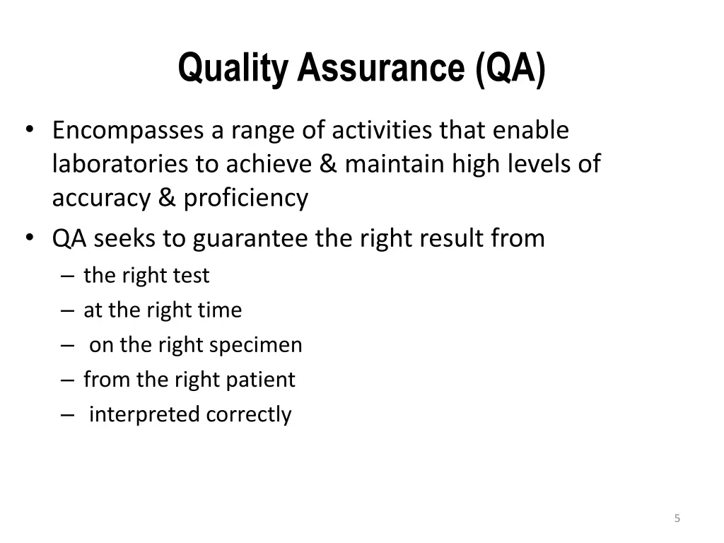 quality assurance qa