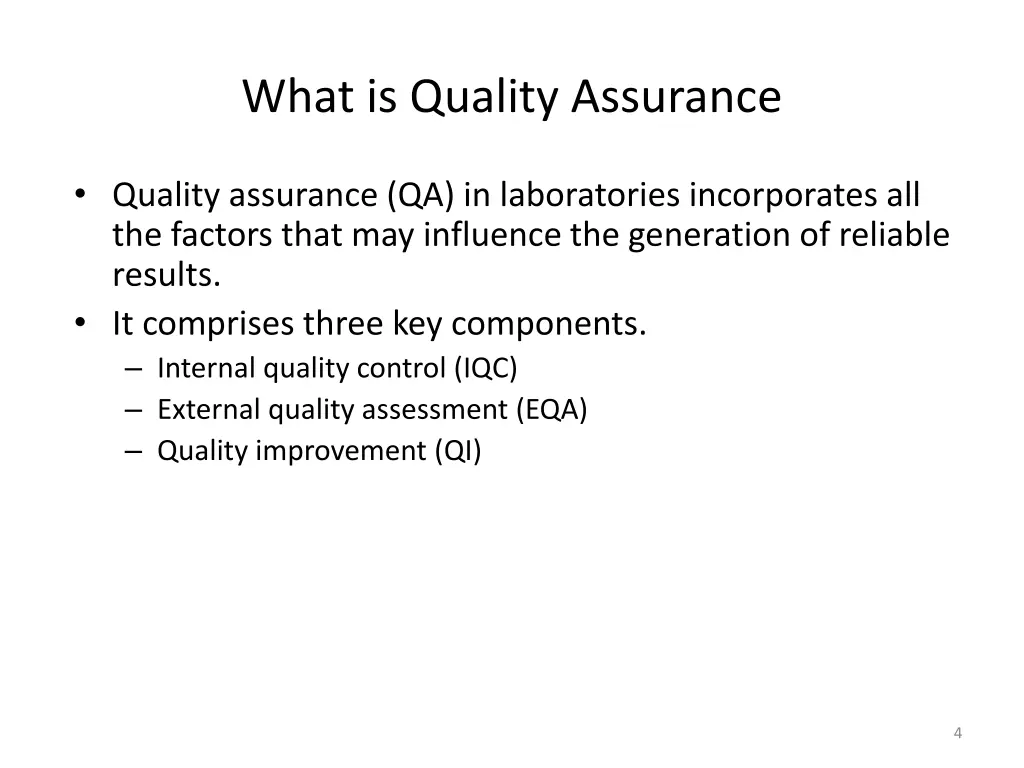 what is quality assurance