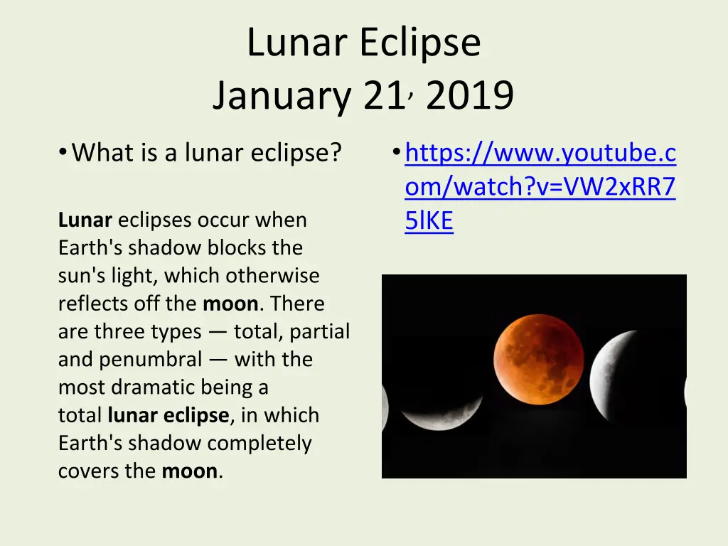 lunar eclipse january 21 2019