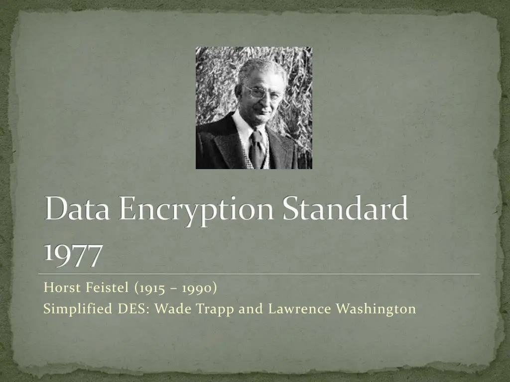 data encryption standard 1977