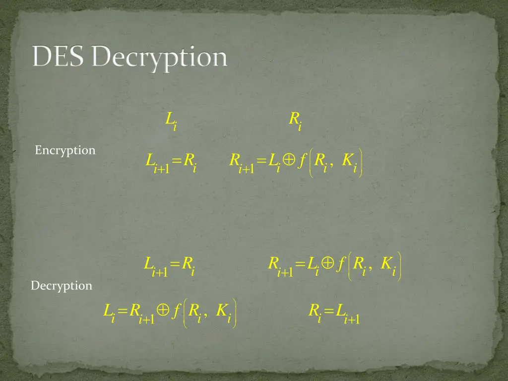 des decryption