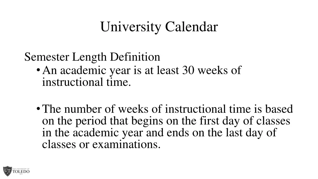 university calendar 3