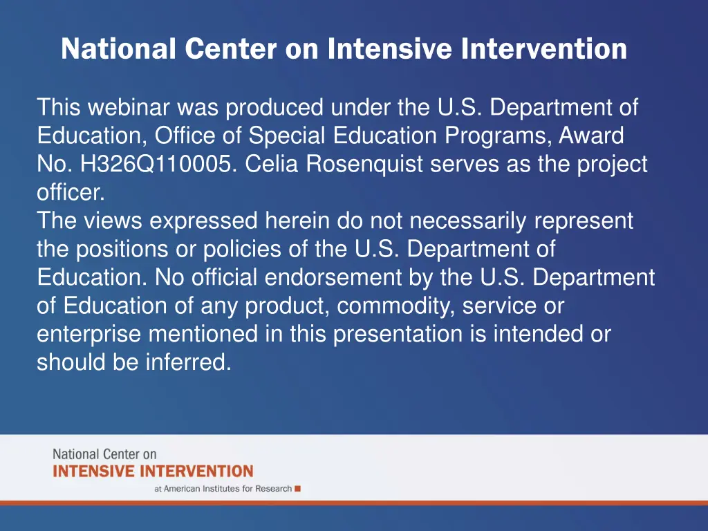 national center on intensive intervention