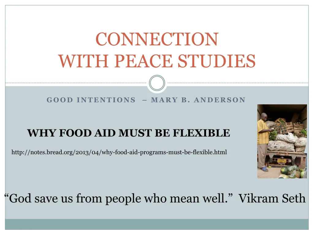 connection with peace studies 2