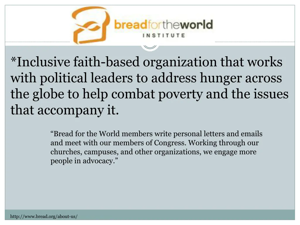 inclusive faith based organization that works