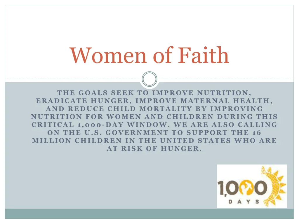 women of faith