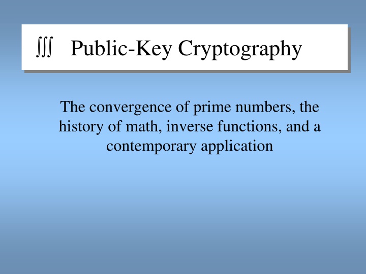 public key cryptography