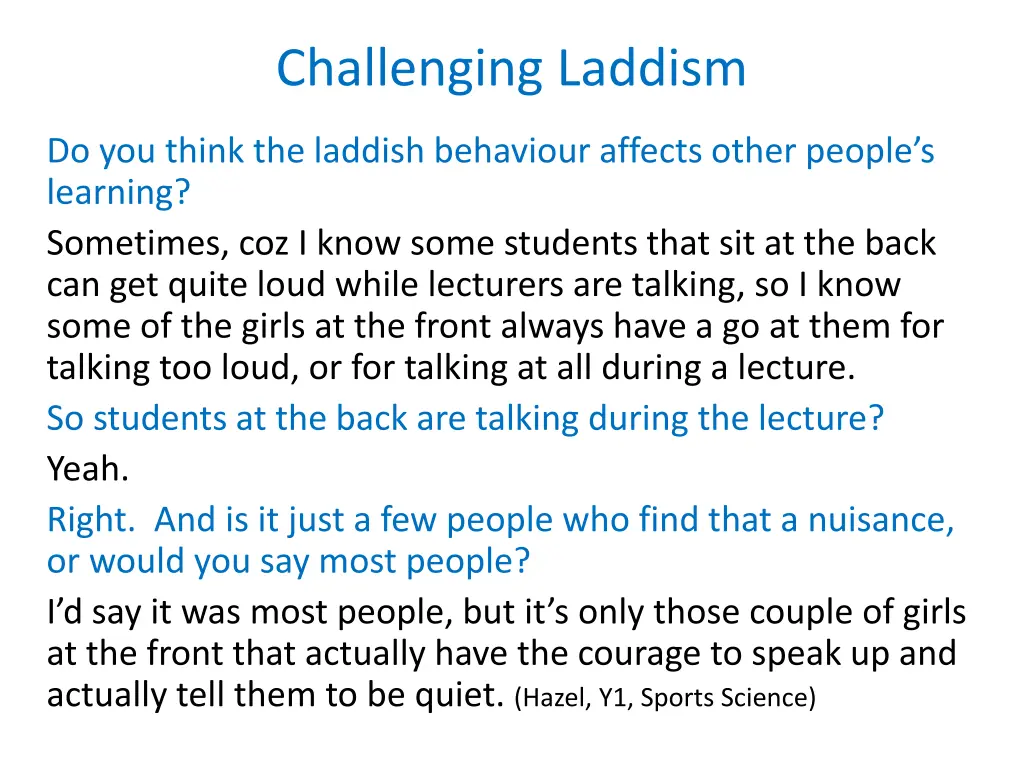 challenging laddism 1