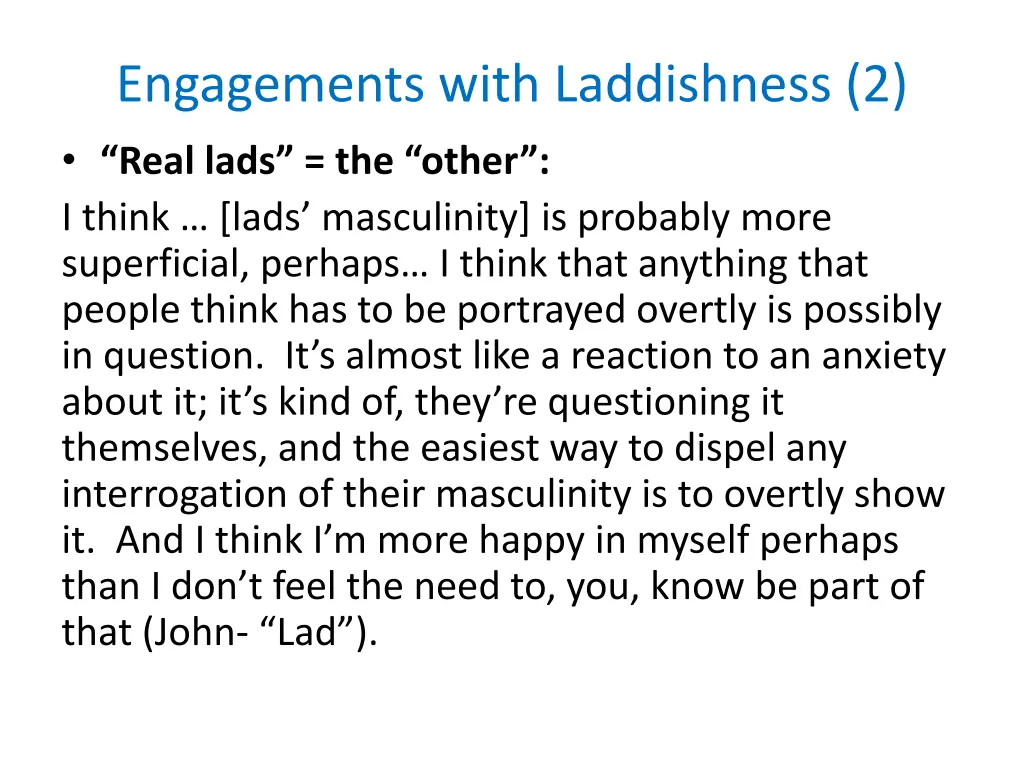 engagements with laddishness 2 real lads