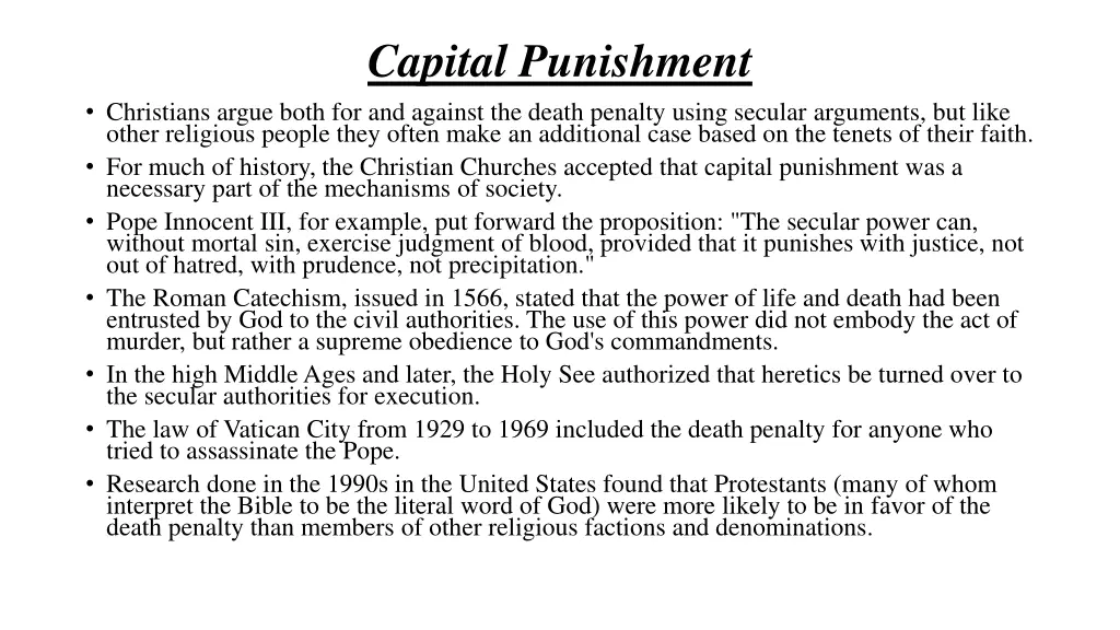 capital punishment