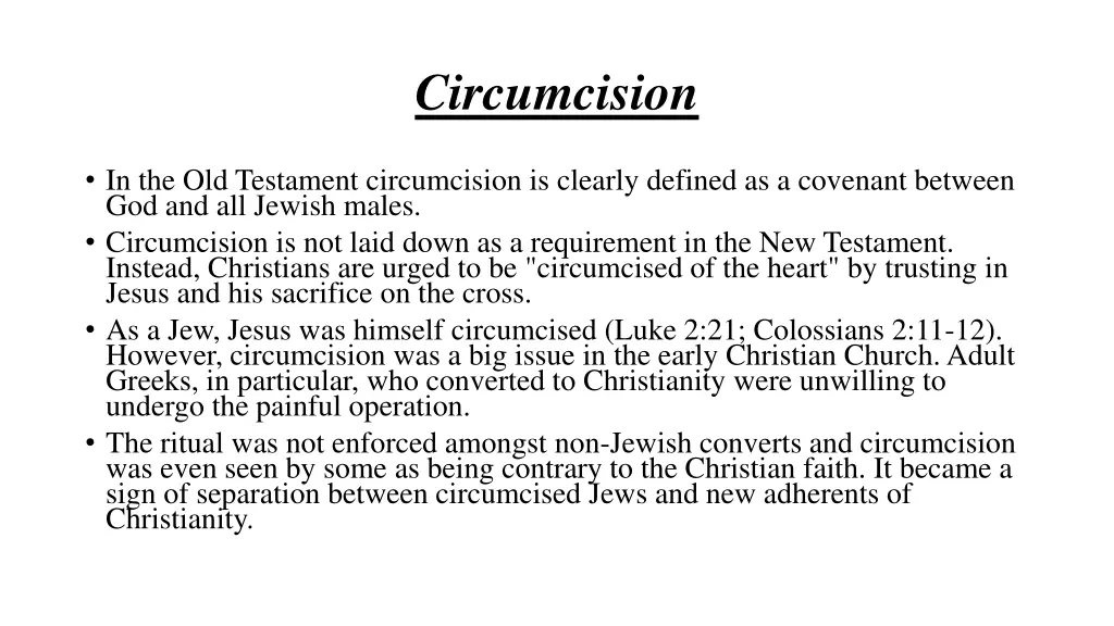 circumcision