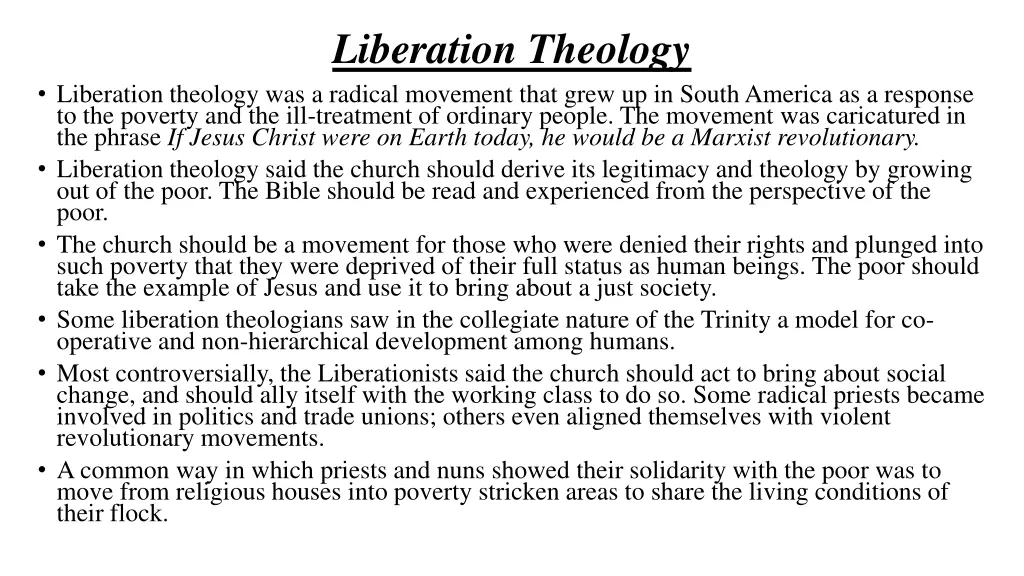 liberation theology