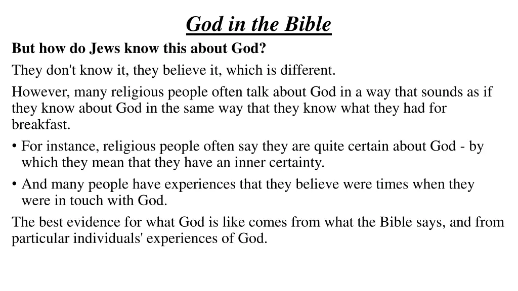 god in the bible