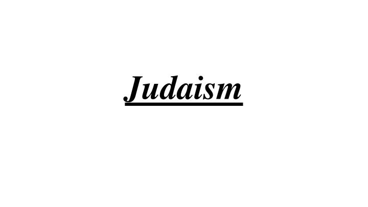 judaism