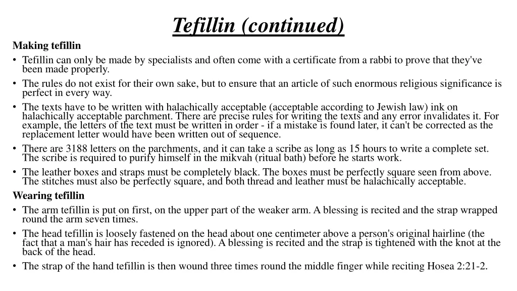 tefillin continued