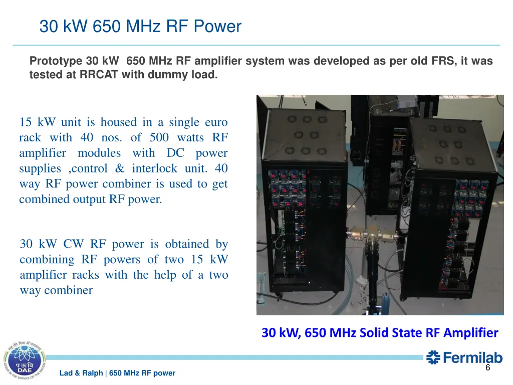 30 kw 650 mhz rf power