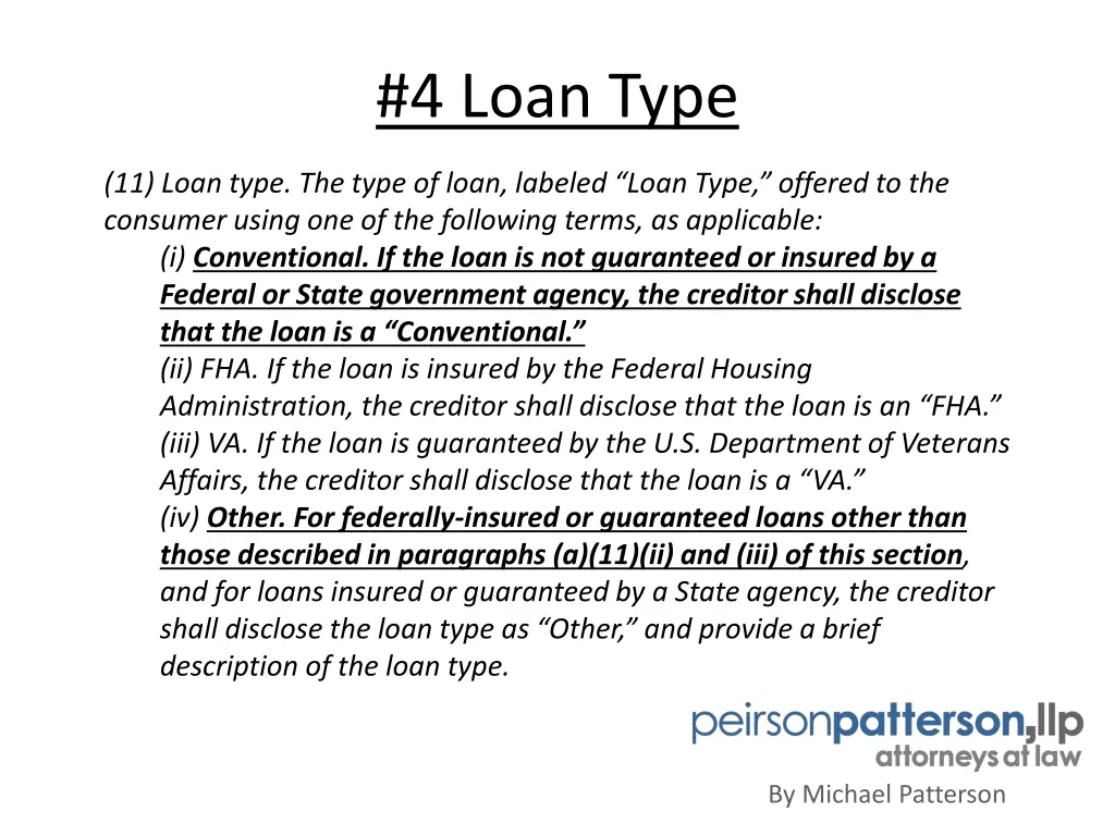 4 loan type