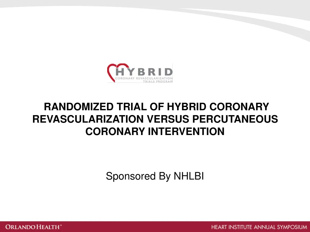 randomized trial of hybrid coronary