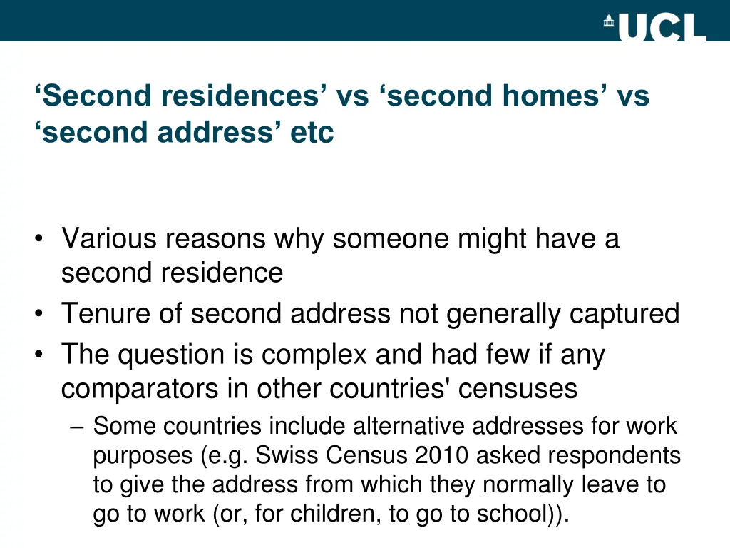 second residences vs second homes vs second