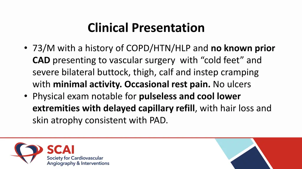 clinical presentation