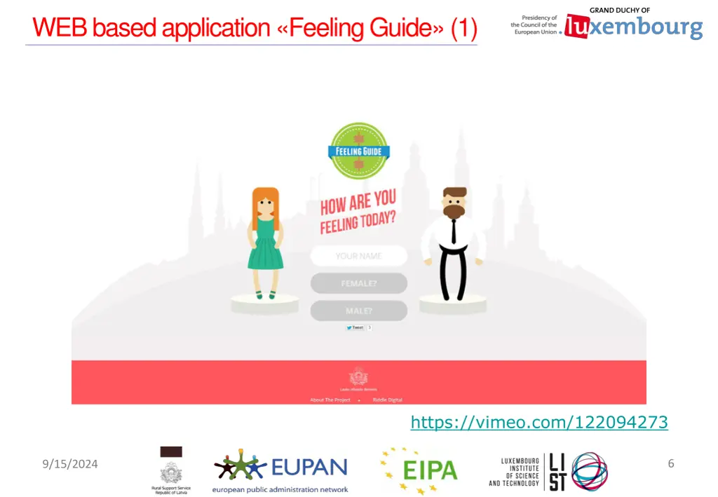 web based application feeling guide 1