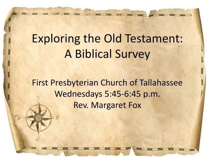 exploring the old testament a biblical survey