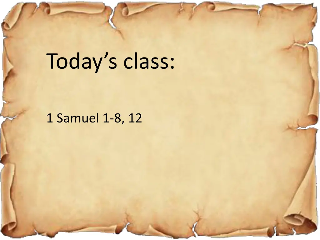 today s class