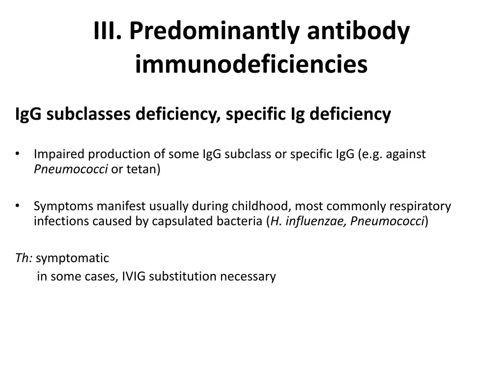 iii predominantly antibody immunodeficiencies 5