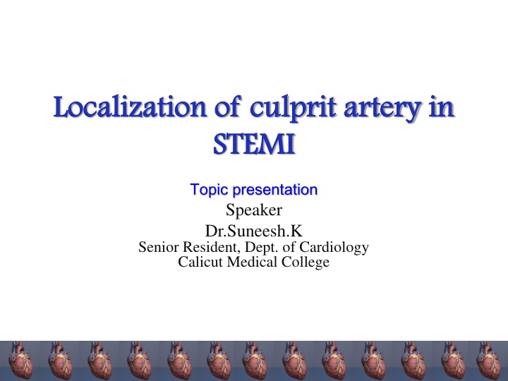 localization of culprit artery in localization