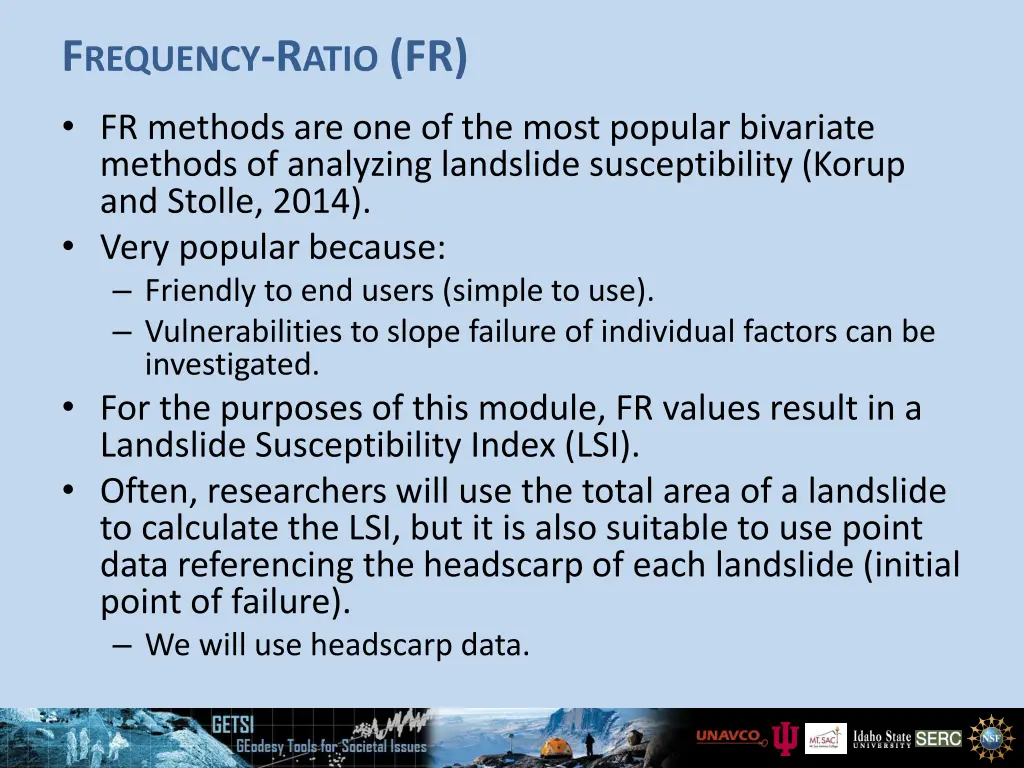 f requency r atio fr